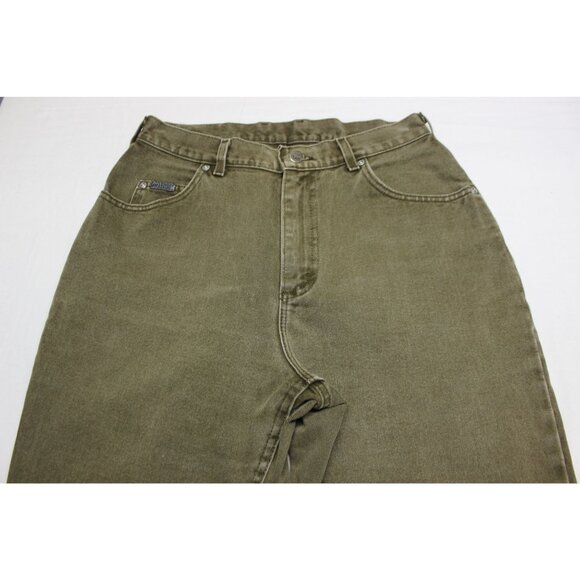 Lee Riveted 90s retro high waist tapered leg denim mom jeans USA made 28 x 28 - Picture 8 of 11